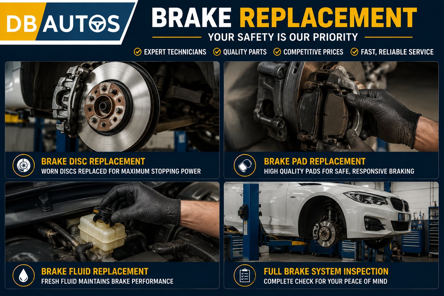 Brake Repairs & Replacement — DB Autos, Stoke-on-Trent